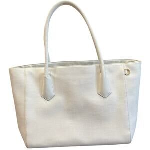 Dagne Dover Signature Tote Legend in Linen Coated Canvas Travel Work Laptop Bag